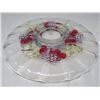 Image 3 : GLASS SERVING TRAY WITH FRUIT DESIGN