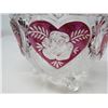 Image 2 : GLASS INDIANA CANDY BOWL (INTRICATE ROSE DESIGN)