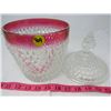 Image 2 : GLASS INDIANA CANDY HOLDER WITH LID