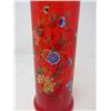 Image 3 : GLASS INDIANA VASE WITH FLOWER DESIGN