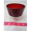 Image 4 : LOT OF RUBY GLASS CUPS (ASSORTED SIZES)
