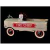 Image 2 : MURRAY "TOOTH GRILLE" WHITE FIRE CHIEF'S PEDAL CAR,