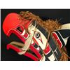 Image 3 : HAMATSA HAND CARVED AND PAINTED HEADDRESS FROM ALERT BAY, BC, WITH ARTICULATING BEAK AND CEDAR BARK
