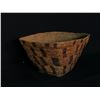 Image 2 : LARGE CHILCOTIN IMBRICATED, CHECKERED BURDEN BASKET, 11.5" X 18" X 21"