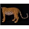 Image 2 : HAND PAINTED LIFE SIZE FIBREGLASS LEOPARD STATUE, 56" LONG