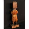 Image 3 : HOWARD AMBROSE, NOOTKA/NUU-CHAH-NULTH HAND CARVED AND PAINTED WARRIOR STATUE WITH CEDAR BARK