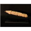 Image 3 : HAND CARVED FIRST NATIONS PIPE WITH COPPER FITTING AND STAND, EAGLE