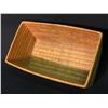 Image 3 : MT. CURRIE NATIVE RECTANGLE BASKET WITH OPEN BEADED IMBRICATION, 14.5" LONG X 8.5" TALL X 6" TALL