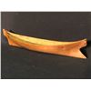 Image 2 : HAND CARVED TLINGIT WOODEN MODEL CANOE, 15 1/4" LONG