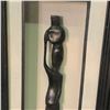 Image 2 : ZIMBABWEAN HAND CARVED TRADITIONAL WOOD STATUE IN FRAME, STATUE APPROX. 15" TALL, NOT INCLUDING