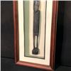 Image 3 : ZIMBABWEAN HAND CARVED TRADITIONAL WOOD STATUE IN FRAME, STATUE APPROX. 15" TALL, NOT INCLUDING