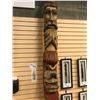 Image 3 : 11.5' 3 FIGURE TOTEM POLE FROM SIX NATIONS, NEAR NIAGARA PENINSULA; AS SAID BY THE CARVER'S FAMILY,