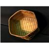Image 3 : LYTTON AREA NATIVE FULLY IMBRICATED HAND WOVEN HEXAGON SHAPED BASKET, APPROX. 7" WIDE