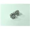 Image 2 : PAIR OF 14K EARRING, SET WITH DIAMONDS