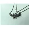Image 2 : 14K 16" CHAIN WITH PENDANT, SET WITH DIAMONDS