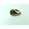 Image 2 : 10K MENS RING, SET WITH HEMATITE