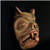 Image 2 : HAND CARVED AND PAINTED WILD BEAR MASK, ARTIST UNKNOWN, NORTHWEST COAST, APPROX. 10.5" TALL