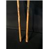 Image 3 : PAIR OF CHEROKEE NATIVE LACROSSE STICKS, 36" & 34" LONG