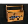 Image 1 : HAND CARVED AND PAINTED NORTHWEST COAST CARVERS TOOL BOX, 17" LONG X 15.5" TALL