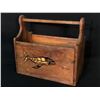 Image 2 : HAND CARVED AND PAINTED NORTHWEST COAST CARVERS TOOL BOX, 17" LONG X 15.5" TALL