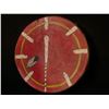 Image 1 : HAND MADE FIRST NATIONS ANIMAL HIDE DRUM, WITH FEATHER DESIGN, 17" DIAMETER