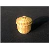 Image 3 : NOOTKA NATIVE HAND WOVEN BASKET, C. EARLY 1900S, APPROX. 11" WIDE, AND SMALL HAND WOVEN LIDDED