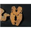 Image 2 : 3 FORGED IRON FIRST NATIONS DECORATIVE PLAQUES, WITH BIRD, MOUNTAIN GOAT, AND OWL DESIGNS, EACH