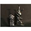 Image 2 : 2 HAIDA ARGILITE CARVINGS: RUFUS MOODY SIGNED TOTEM FROM SKIDEGATE, BC., NOV. 1965, SIGNED BY