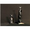 Image 3 : 2 HAIDA ARGILITE CARVINGS: RUFUS MOODY SIGNED TOTEM FROM SKIDEGATE, BC., NOV. 1965, SIGNED BY