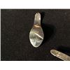 Image 3 : COLLECTION OF FIRST NATION ITEMS INC. 2 GLASSES, RING, 2 SMALL DECORATIVE SPOONS AND METAL PLATTER