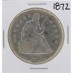 1872 $1 Seated Liberty Silver Dollar Coin