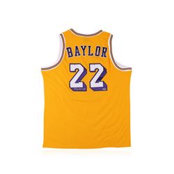 PSA Certified Elgin Baylor Autographed Basketball Jersey