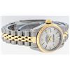 Image 3 : Rolex Ladies 2 Tone 14K Silver Index Tapestry Fluted Datejust Wristwatch