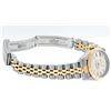 Image 7 : Rolex Ladies 2 Tone 14K Silver Index Tapestry Fluted Datejust Wristwatch