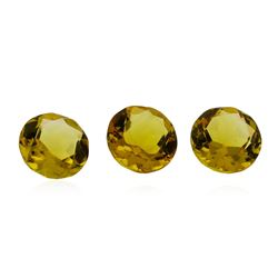 2.36 ctw.Natural Round Cut Citrine Quartz Parcel of Three