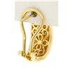 Image 3 : 18k Yellow Gold 1.74 ctw F & Fancy Yellow VS1 Diamond Cuff Earrings