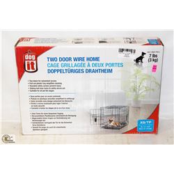DOG IT 2 DOOR WIRE HOME FOR UP TO 7LB ANIMALS