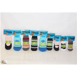 LOT OF ASSORTED PAWKS PET SOCKS