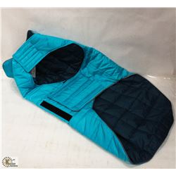 RC PET PRODUCTS SKYLINE PUFFY VEST SIZE 28 BLUE.