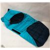 RC PET PRODUCTS SKYLINE PUFFY VEST SIZE 28 BLUE.