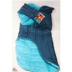 RC PET PRODUCTS SKYLINE PUFFY VEST SIZE 30 BLUE.