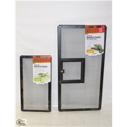 LOT OF 2 ZILLAS FRESH AIR SCREEN COVERS,