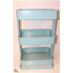 BLUE 3 TIER METAL ORGANIZER