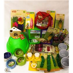BOX OF ASSORTED FEEDING DEVICES & MORE INCL