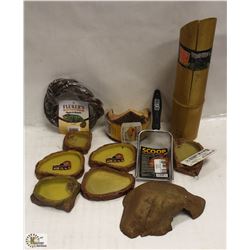 BOX OF ASSORTED TERRARIUM  ENCLOSURES, WATER