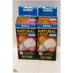 LOT OF 2 EXOTERRA NATURAL LIGHT ION DEODORIZING
