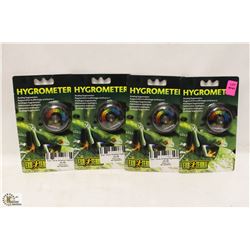 LOT OF 4 EXOTERRA HYGROMETERS