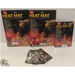 LOT OF 2 EXOTERRA SMALL HEAT MATS & 1 X-SMALL