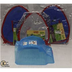 LOT OF 3 LIVING WORLD TENTS & SMALL ANIMAL