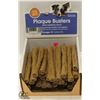 BOX OF CRUMPS PLAQUE BUSTERS DOG TREATS.